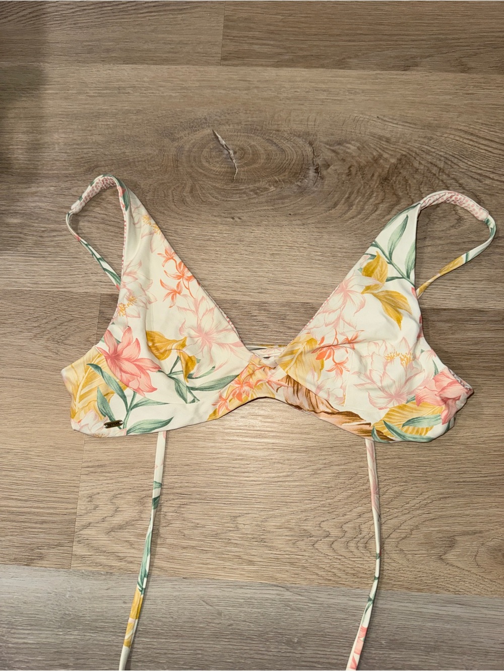 Rip Curl Reversible Tropical Floral Bikini Top - Cross Back